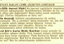 November 24, 1990: Whistle protest against Minister Cemil Çiçek