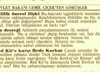 November 24, 1990: Whistle protest against Minister Cemil Çiçek