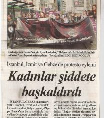 April 21, 2008: Protest for Pippa Bacca in Istanbul and Gebze!
